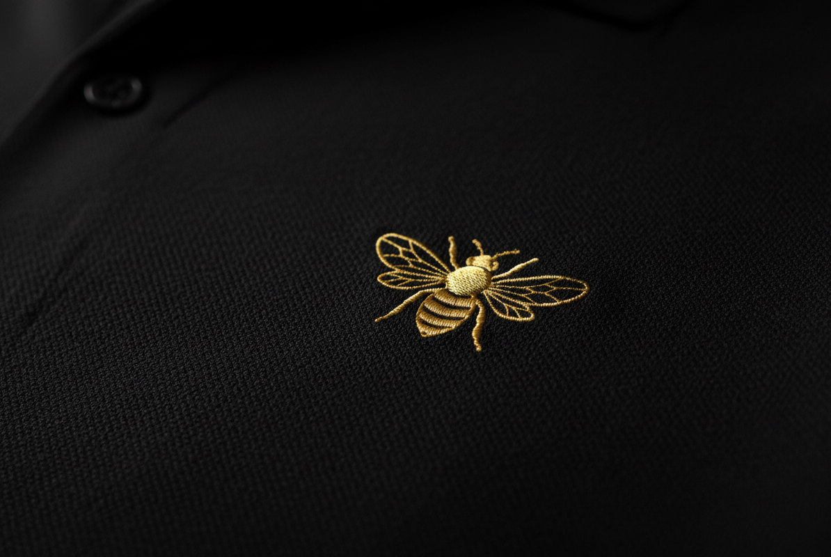 The Embroidered Bee Polo Shirt