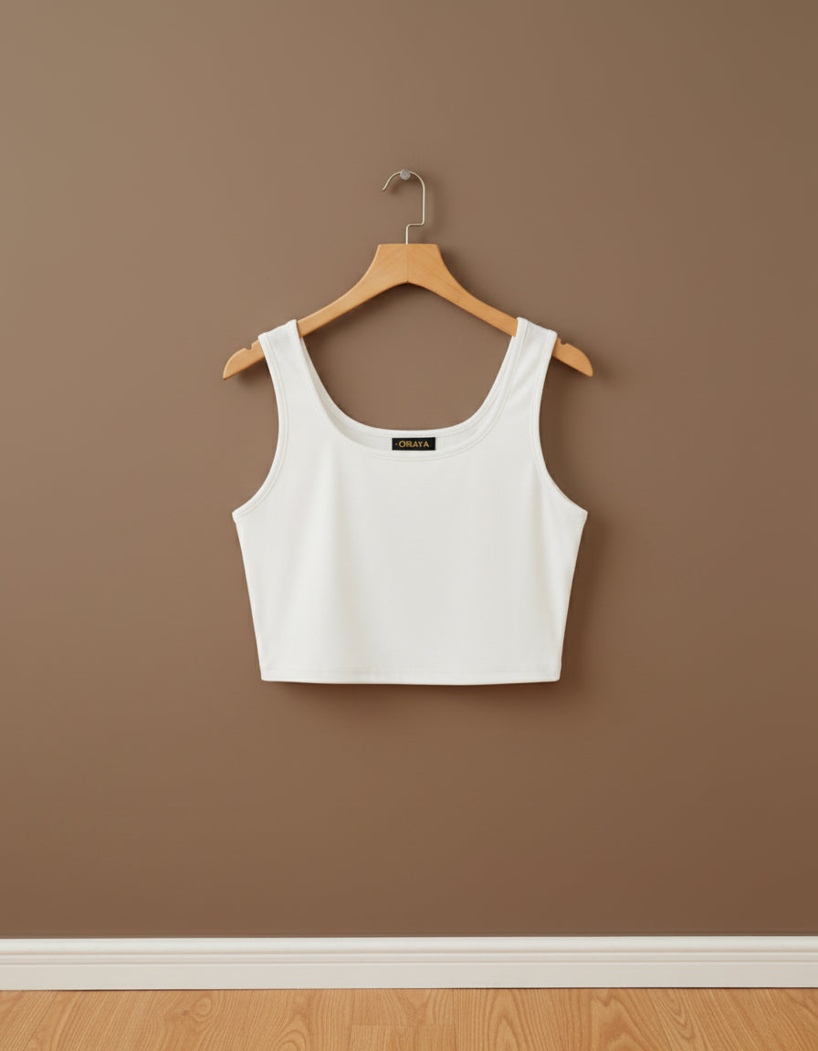 The Square Neck Crop Cami