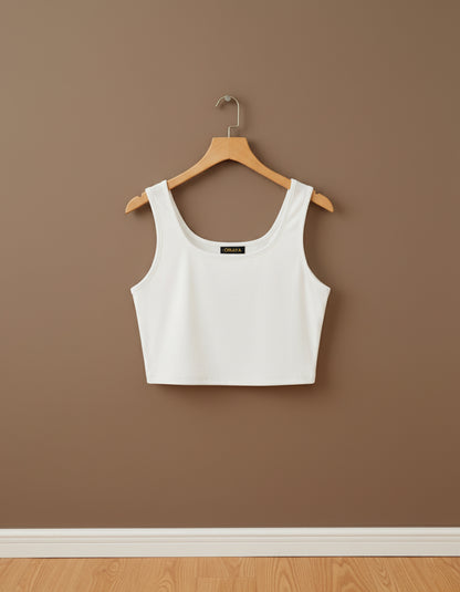 The Square Neck Crop Cami
