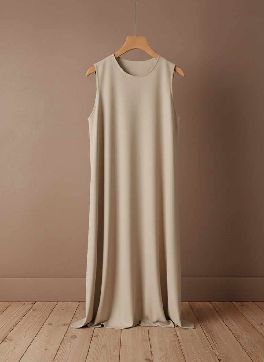 The Minimalist Sleeveless Maxi Dress