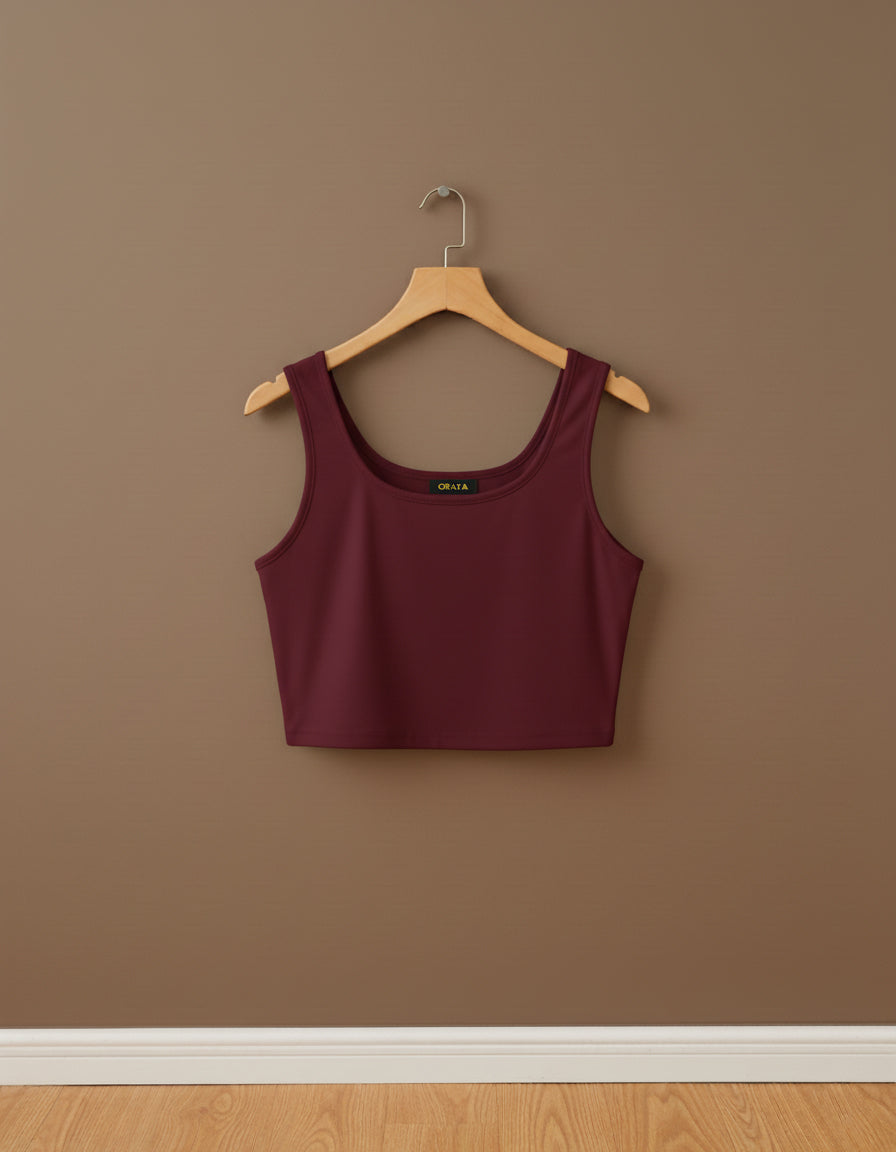 The Square Neck Crop Cami