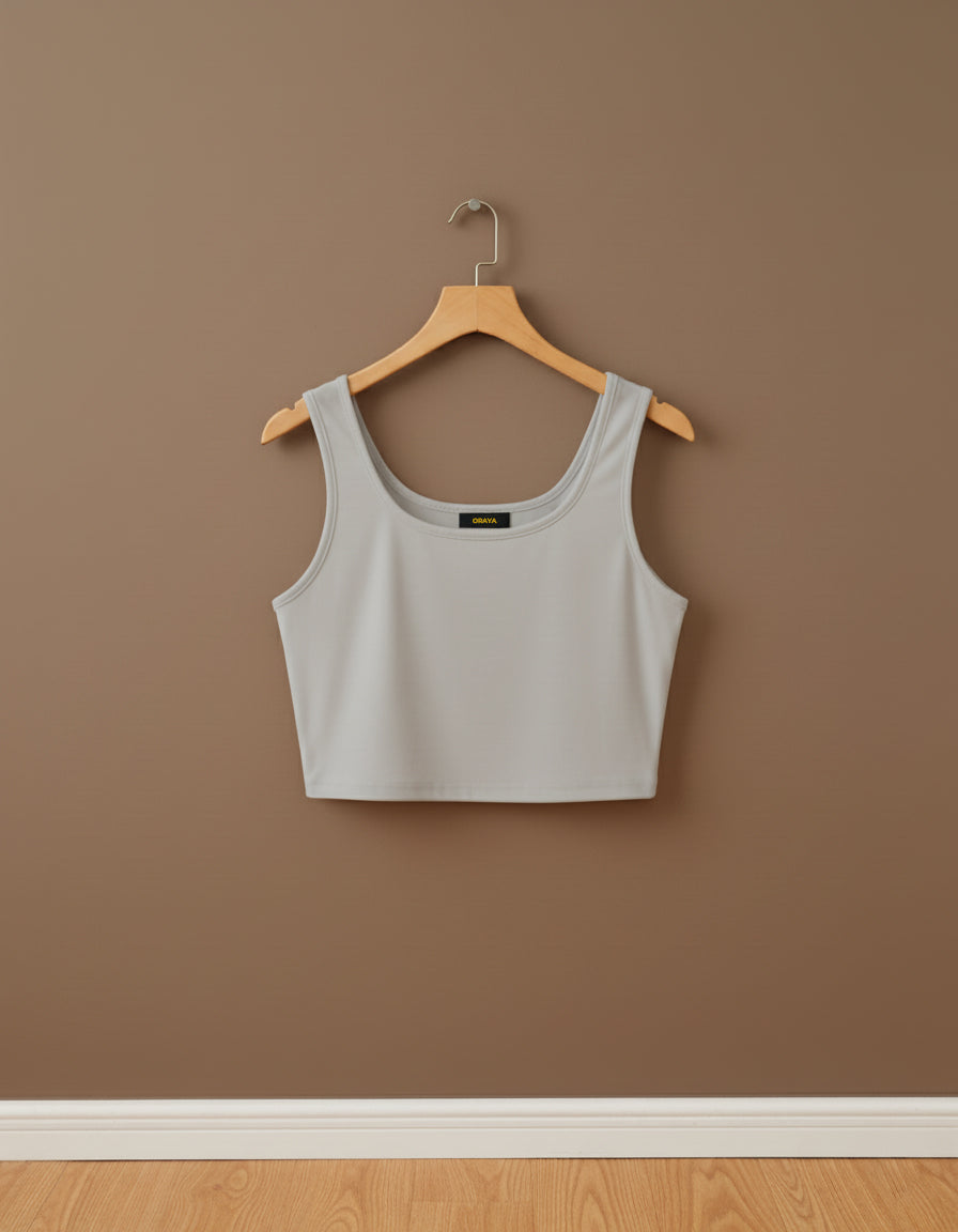 The Square Neck Crop Cami