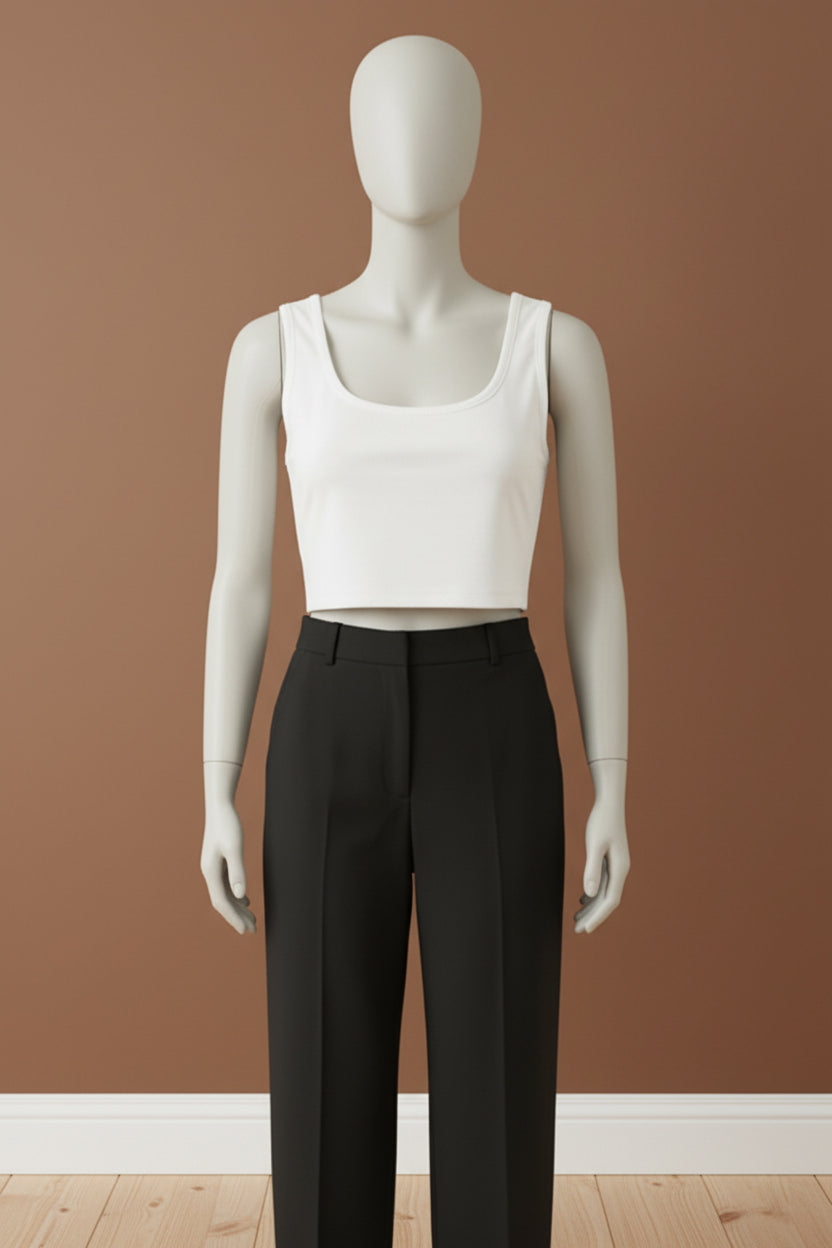 The Square Neck Crop Cami