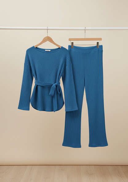 The Ribbed Knit Tie-Waist Set