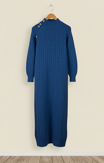 The Heritage Cable-Knit Sweater Dress