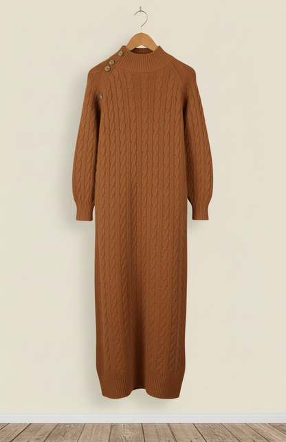 The Heritage Cable-Knit Sweater Dress