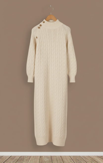 The Heritage Cable-Knit Sweater Dress