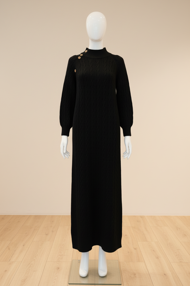 The Heritage Cable-Knit Sweater Dress