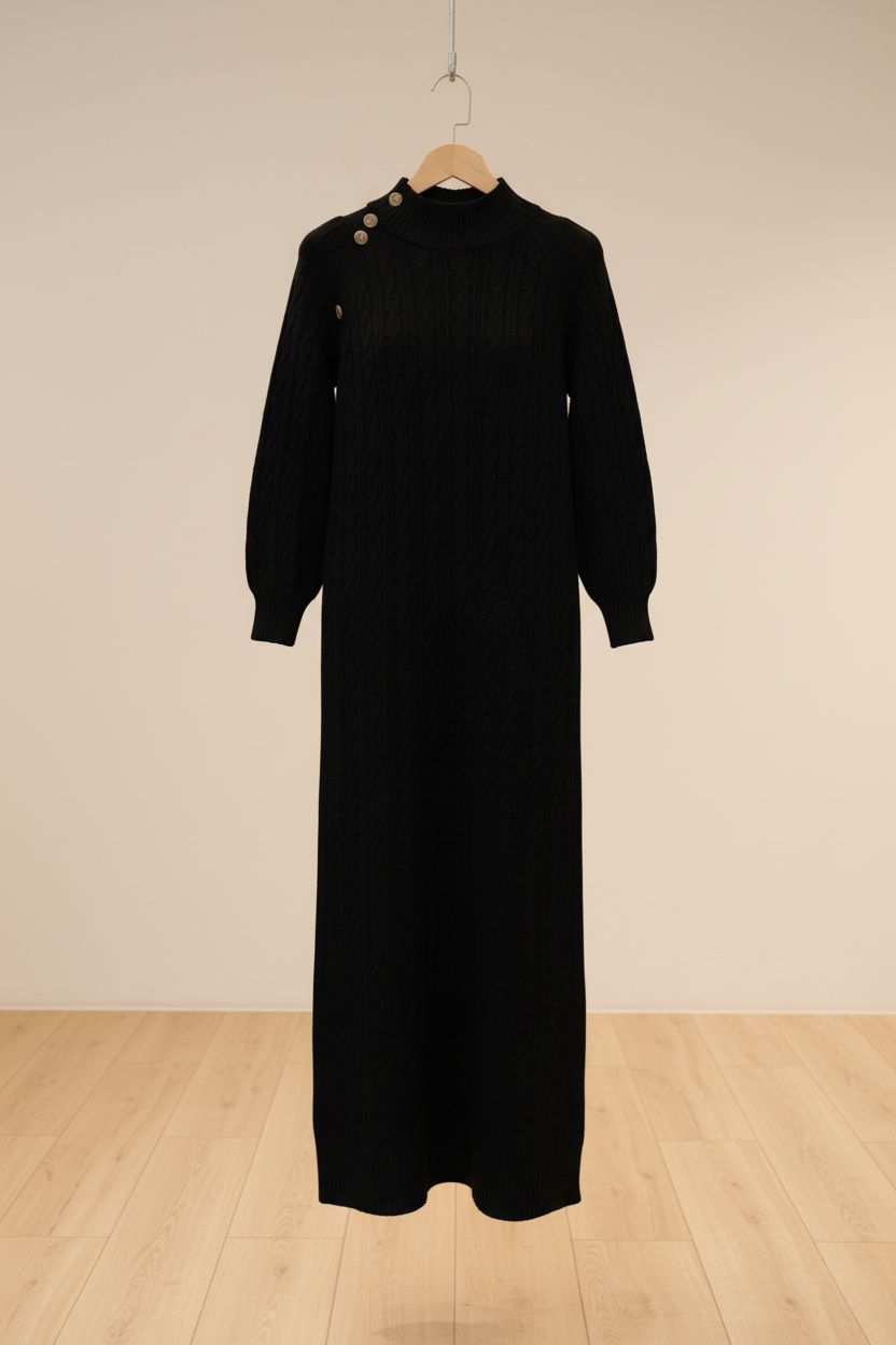 The Heritage Cable-Knit Sweater Dress