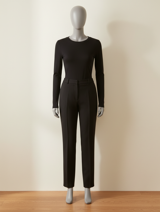 The Essential Cotton Long-Sleeve Crewneck